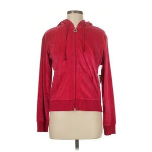 Mountain Lake Velour Zip Up Hoodie Medium Petite